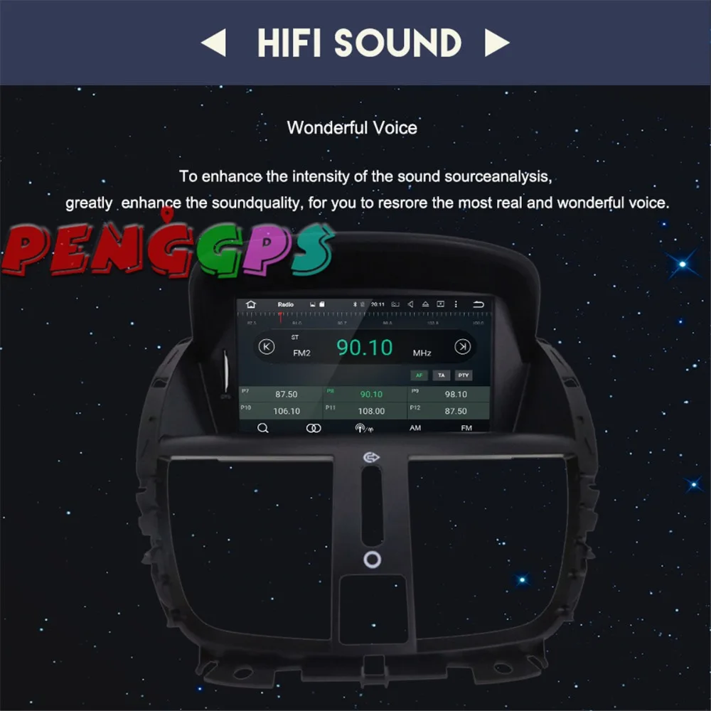 Android 8 0 7 1 автомобилей Радио Стерео gps Navi головного устройства для peugeot 207 2008 2009 2010