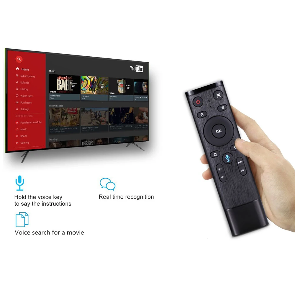 SCISHION AI ONE Android TV Box android 8.1 2GB RAM 16GB ROM WiFi BT4.0 Media Player Display Screen Voice Control H.265 4K tv box SCISHION AI ONE Android TV Box android 8.1 2GB RAM 16GB ROM WiFi BT4.0 Media Player Display Screen Voice Control H.265 4K tv box