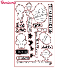 YOU ARE A GOOD EGG LIFE IF TWEET Scrapbook DIY photo cards account rubber stamp clear stamp transparent stamp card SWEETMOON