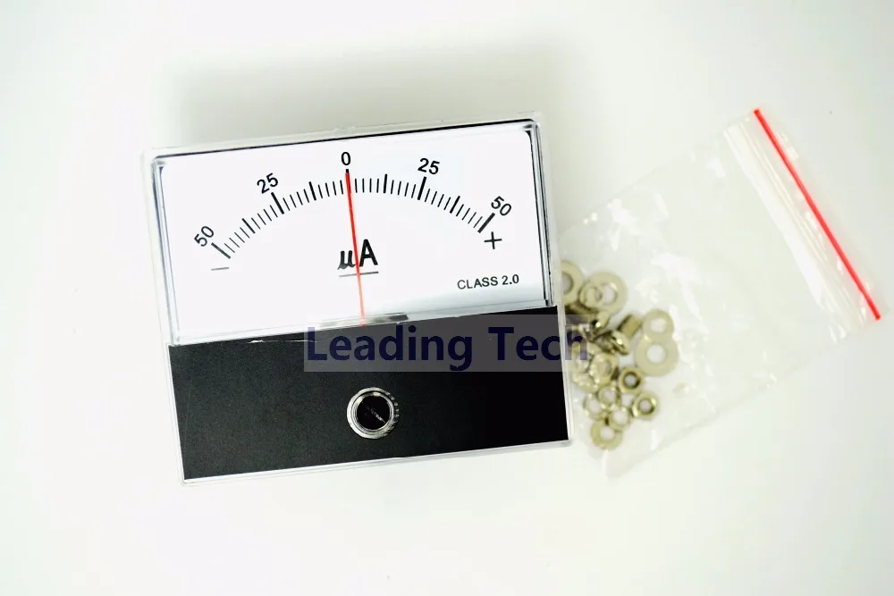 

100pcs/Lot Panel Meter (DC+/-50uA) 60x70mm DC+/-50uA Class 2.0 Center=0 SD-670-1-50