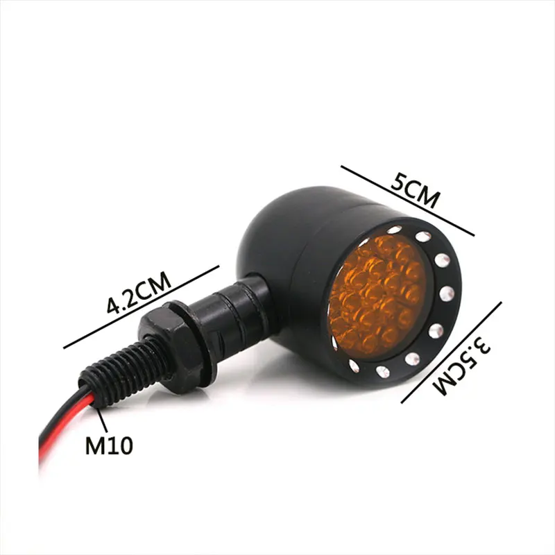 Nordson Universal 2pcs LED Motorcycle Turn Signal Lights Motocross Motorbike Indicator Blinker Moto Tail Lights Signal Lamp