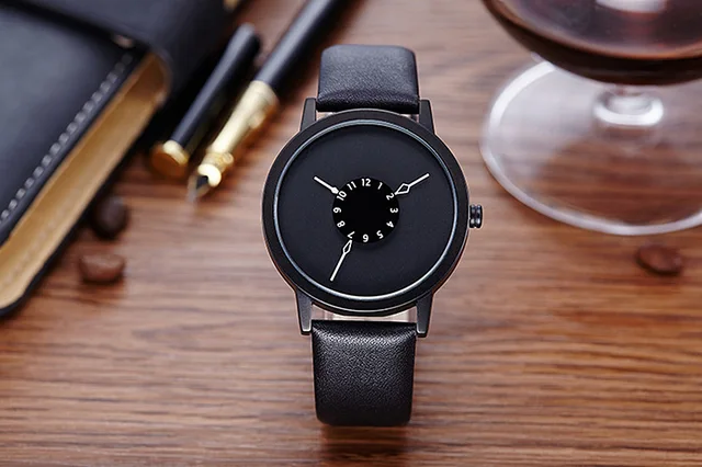 New Dial Design Unisex Watches Women Man Fashion PU Leather Casual Wristwatch Si New Dial Design Unisex Watches Women Man Fashion PU Leather Casual Wristwatch Si