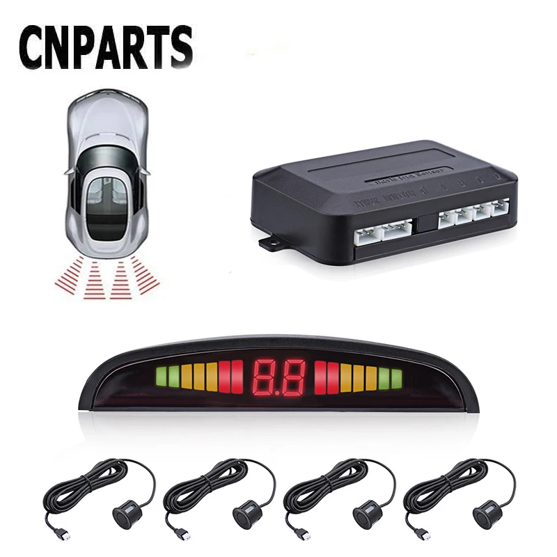 

CNPARTS For Volvo S60 V70 XC90 Subaru Forester Peugeot 307 206 308 407 Car Reversing Radar Parking Sensor LED Display Beep Alert