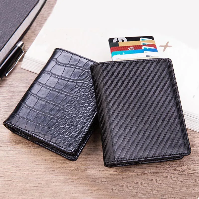 

Maideduod New Fashion Business Credit Card Holder Wallet Unisex Metal Blocking RFID Wallet ID Card Case Aluminium Travel Purse