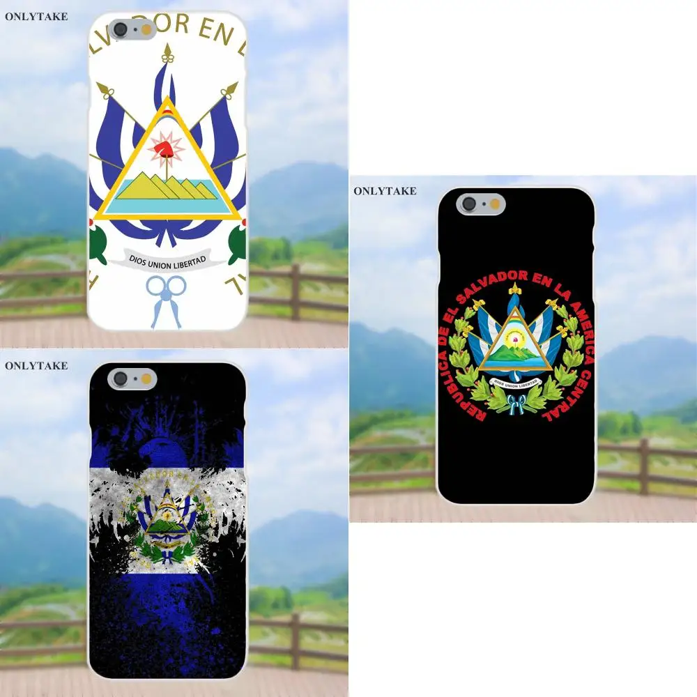 

For Apple iPhone X 4 4S 5 5C SE 6 6S 7 8 Plus Galaxy Grand Core II Prime Alpha TPU Phone Cover Case El Salvador Coat Of Arms