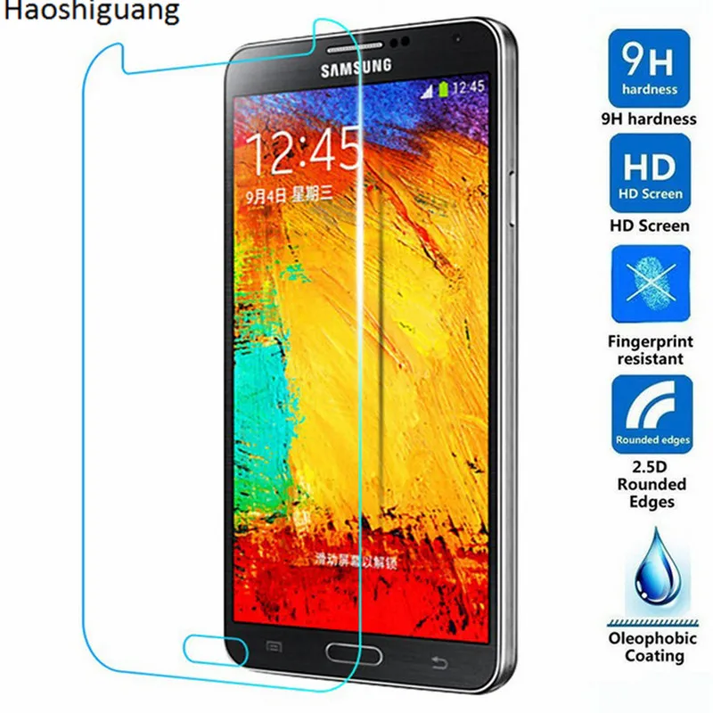 Защита экрана для Samsung Galaxy Note 3 N9000 N9002 N9005 закаленное стекло 9H 2.5D тонкая