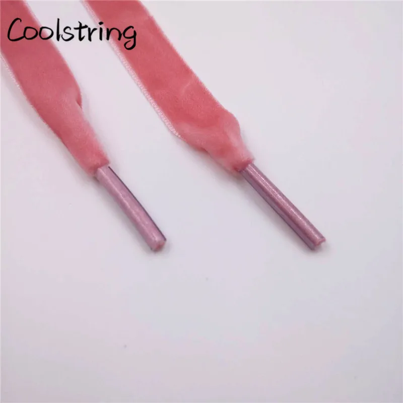 Coolstring 1,27 см (1/2 ") Для женщин без каблука бархатной лентой шнурки одна сторона Пеший Туризм Прогулки танцевальная обувь шнурки для детей и