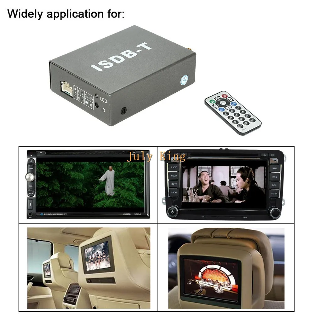 ISDB-T Автомобильный цифровой ТВ приемник и Тернер, set top tv Box, железный корпус, с переключением между дальним и антенны, для Южной Америки и Японии