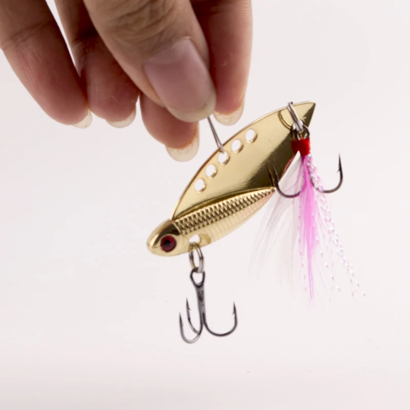 1Pcs Metal VIB Lures 10g 16g 23g Vibration Spoon Lure Fishing Lure Bass VIB bait artificial bait cicada lure vib bait
