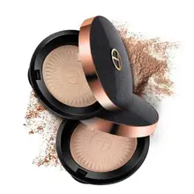 Натуральная пудра для лица Минеральная основа контроль над маслом Осветляющий отбеливающий консилер макияж прессованная пудра с пуховкой