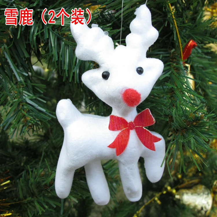 

Christmas tree decoration accessories Christmas scene Christmas decoration Christmas tree snow deer pendant pendants
