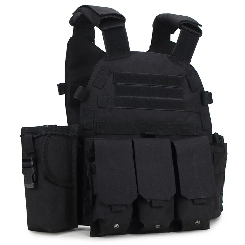 

USMC 600D Nylon Molle Military Tactical Vest Body armor Hunting Plate Carrier Airsoft Pouch Combat Gear Camouflage Vest