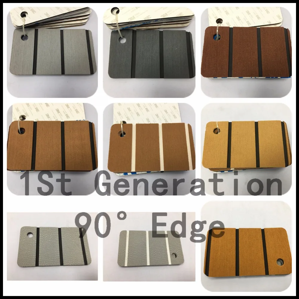 

1 PCS Sample Teak Decking For Boat Yacht EVA Marine Flooring Carpet With Adhesive Grey Brown Black Boat Accessories 1St Gen