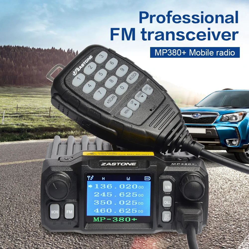 Zasto MP380 + VHF/UHF Автомобильная рация 136 174MHz 220 270MHz 400 480MHz 350 390Mhz четырехдиапазонный