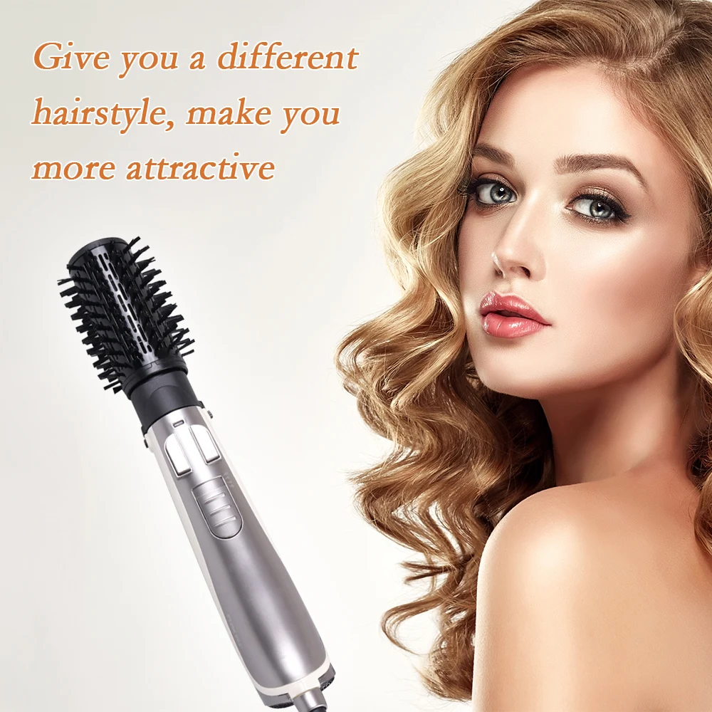 

NIKAI 4-in-1 Multi-functional Hot Hair Brush Air Comb Straightening Curling Tool Combs Salon hair Styling Accessary