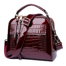 Hot Shell bag Women Autumn And Winter Handbag Fashion Simple Handbags Leather Bag Patent Leather Woman Shell Bags 50ZD