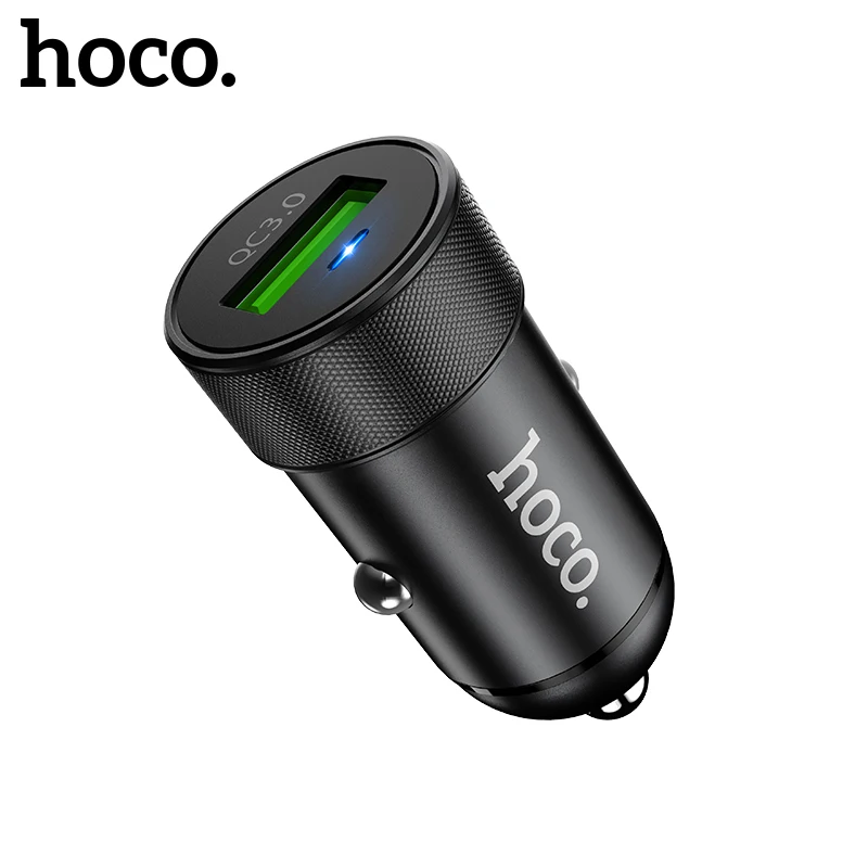 

Hoco Quick Charge 3.0 Mini USB Car Charger For Xiaomi mi 9 iPhone Huawei p30 samsung QC 3.0 3A Fast Charger Car-Charger Adapter