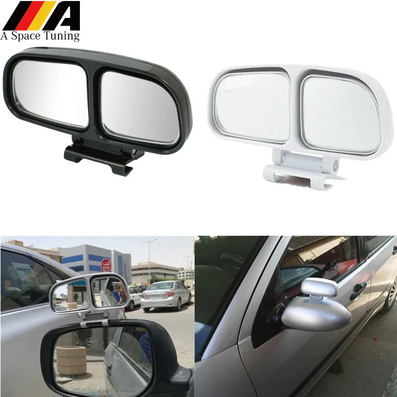 

Car 360 Degree Framless Blind Spot Mirror Wide Angle Square Convex Mirror Small Round Side Blindspot Rearview Parking Mirror
