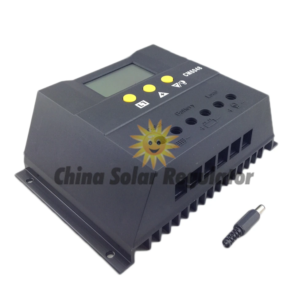 10 шт. 48 В ШИМ 60А Контроллер заряда ЖК-дисплей с 54,8 в поплавковое ...