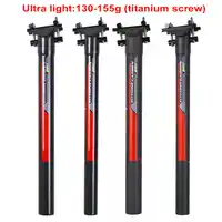Ultra light Carbon Fiber Road Fietsen Zadelpen Mountainbikes zadelpen Fiets Zadelpen 3 K Gloss Matte 27.2/ 30.9/31.6mm 130g