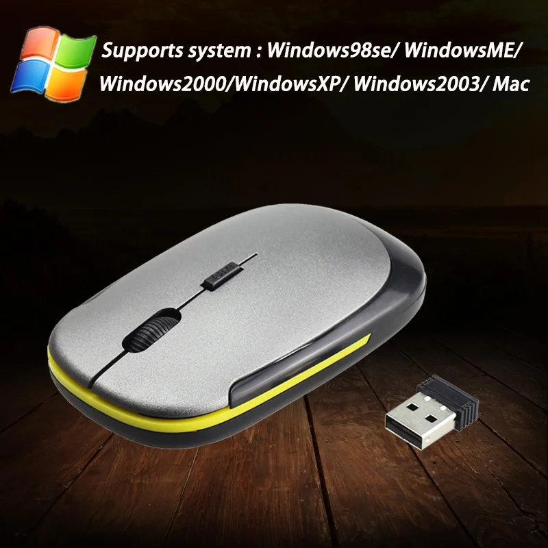 2.4G Wireless Mouse USB 2.0 Receiver Super Slim Mini Optical Wireless Mouse USB Right Scroll Mice For Laptop PC Video Game wireless mouse wireless optical mouse