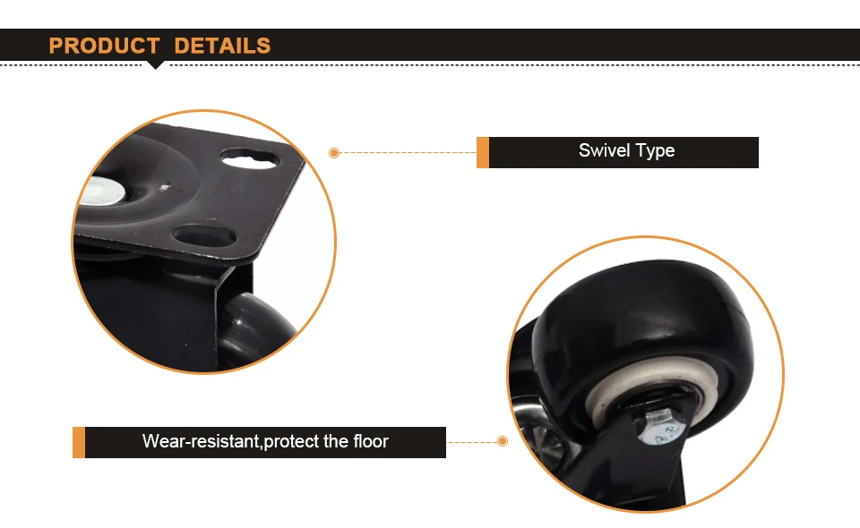 2 шт 1,5 ''/2''/2,5 ''Поворотное Колесо литейщика PU колесико для мебели Анти-обертывание самоустанавливающиеся колесики для мебели с колесами для дивана стул колыбели