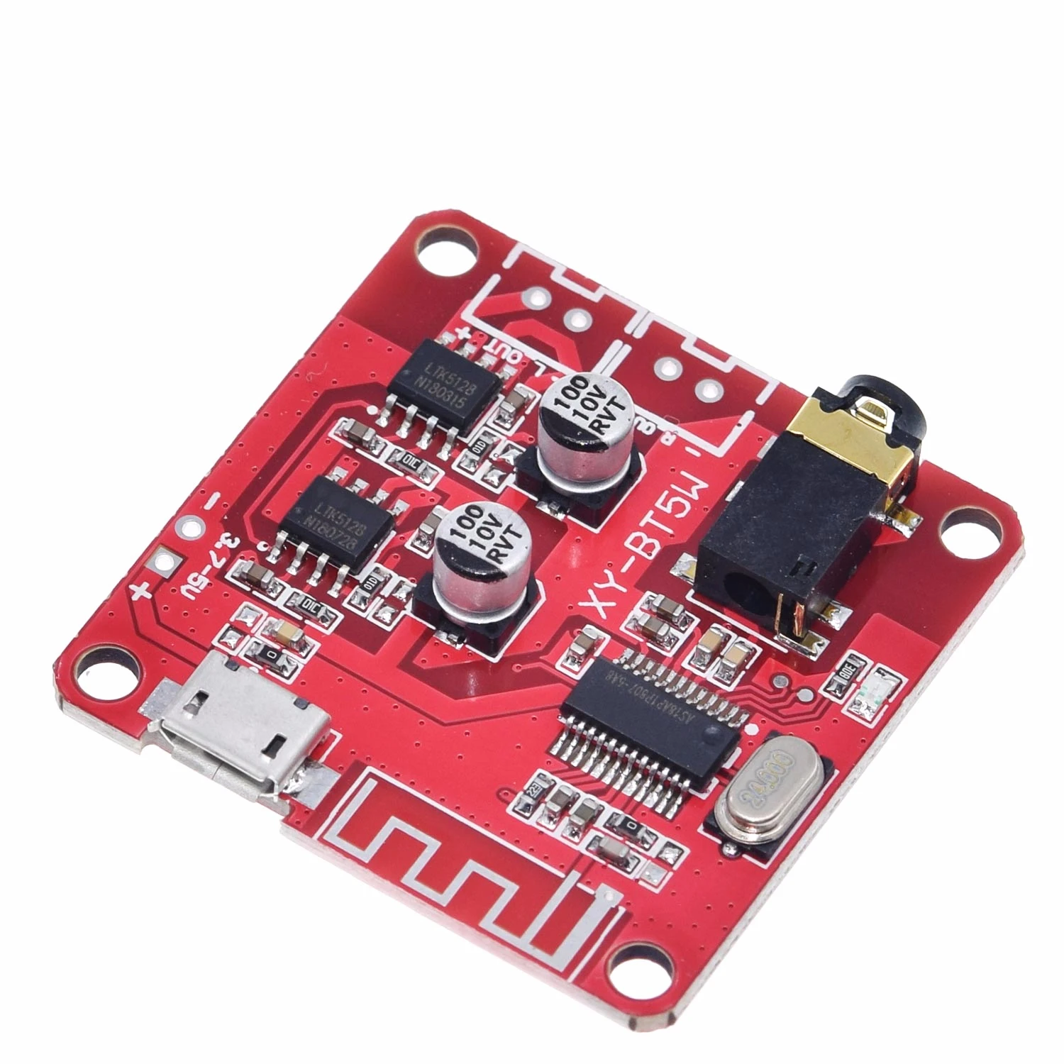 XY BT5W DC 3 7 ~ 5V Bluetooth 5 0 аудиоприемник 5w + Плата стереоусилителя мощности|Интегральные