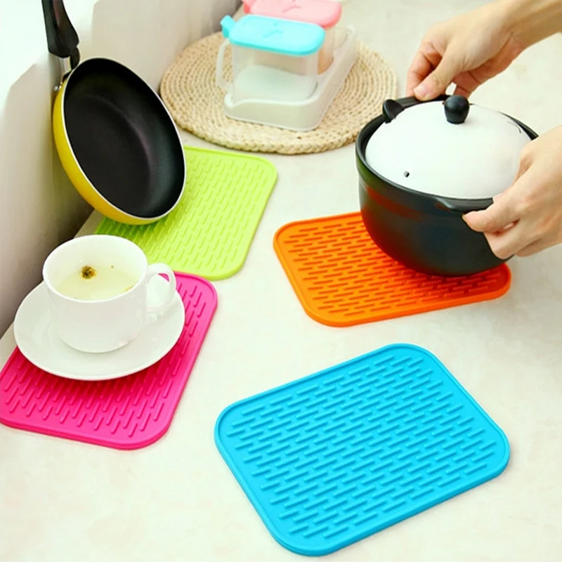 Silicone Nonslip Heat Resistant Pot Oven Table Mat Trivet Tray