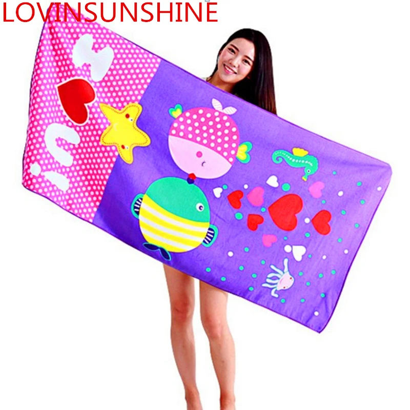 

Cute Cartoon Girl Beach Towel 150X70cm Soft Rectangle Bath Towel For Adult Microfiber Girl Yoga Mat toalha de praia