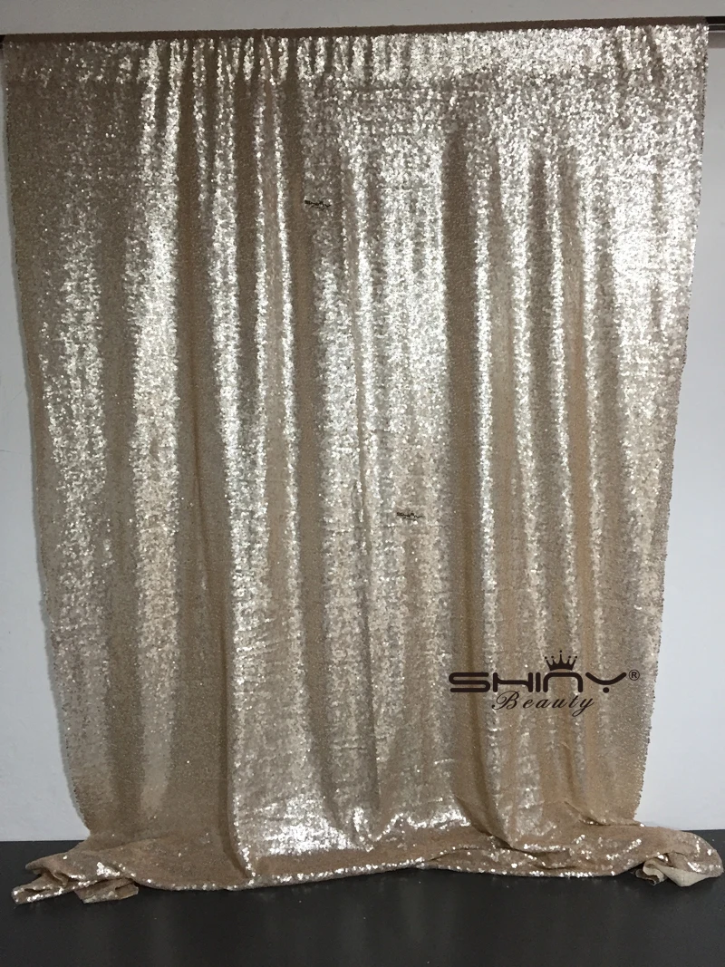 

10FT*20FT Factory Directly Selling Sparkly Champagne Sequin Backdrop For Birthday Display Party/Wedding Decoration &ar