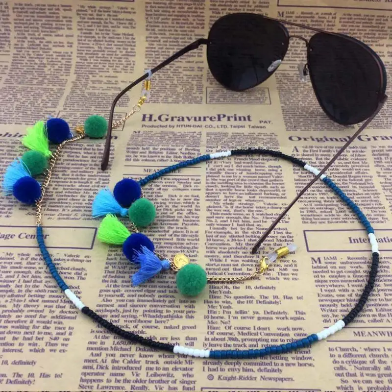 

1 Pc Glasses Chain Unisex Beautiful Multiple Style Colorful Woman men Beaded Metal Glasses Chain Sunglasses Jewelry Accessories