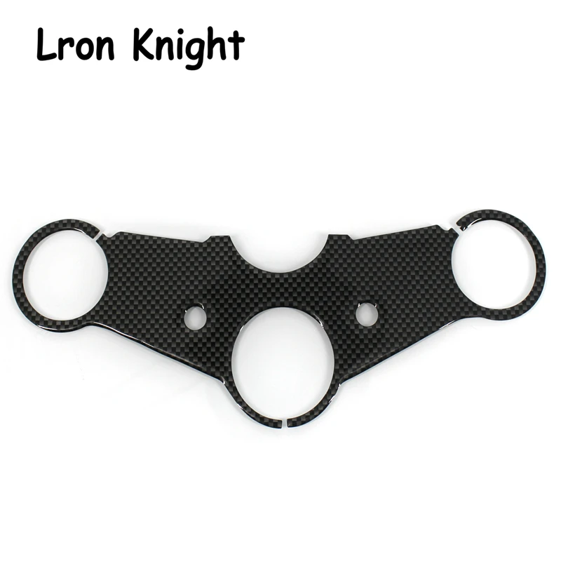 

Motorcycle Central Console Carbon Fiber Pattern Sticker Top Triple Clamp case For HONDA CB400 VTEC 2005 2006 2007