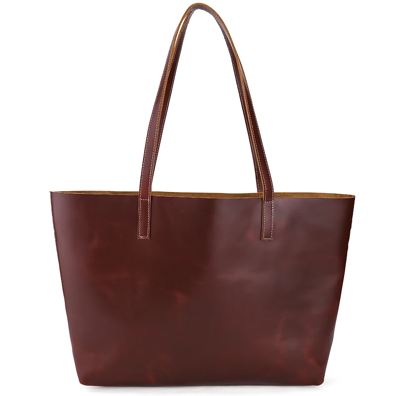 

women handbags 2017 luxury designer genuine leather bag female shoulder big bags crazy horse leather fashion vintage lady bags