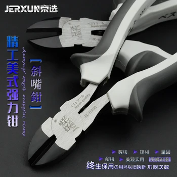 

JERXUN Diagonal Pliers 6Inch Multi-function Crimping Pliers Hand Pliers Electrician Diagonal Pliers Plastic Pliers Tools
