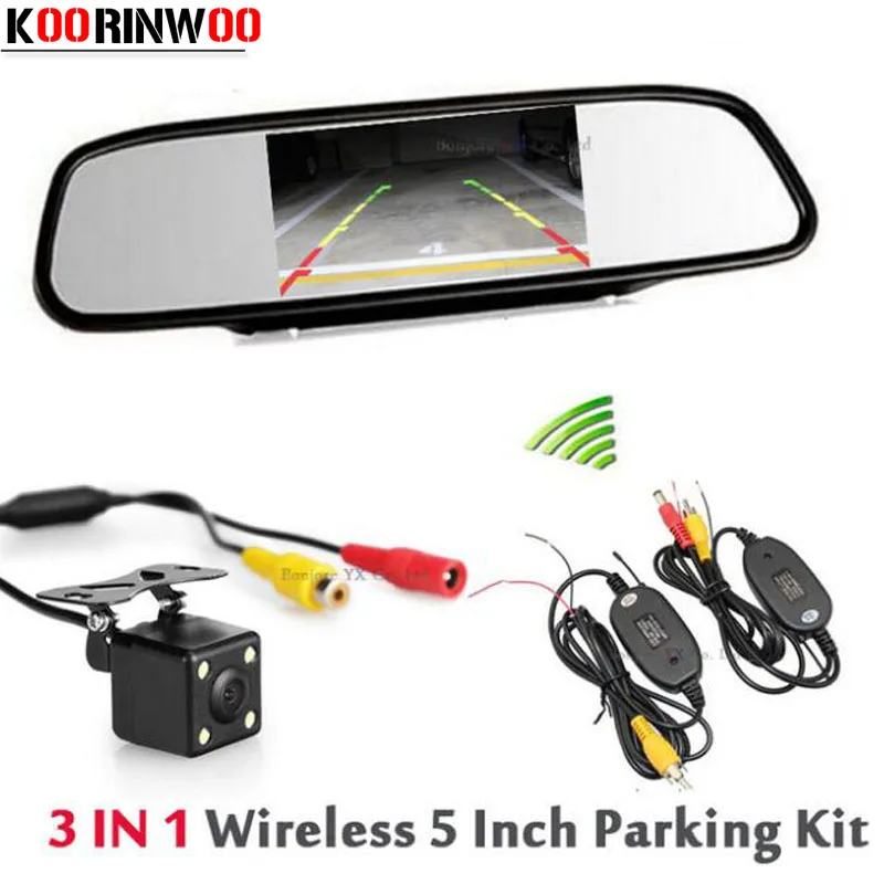 Genuine KOORINWOO 2 4G Wireless 5 LCD TFT font b Car b font font b Mirror