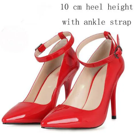 Г. новые женские туфли-лодочки, большие размеры, особо высокие каблуки Высококачественная женская обувь для вечеринок из лакированной кожи туфли-лодочки с острым носком на каблуке 16 см - Цвет: 10 cm red