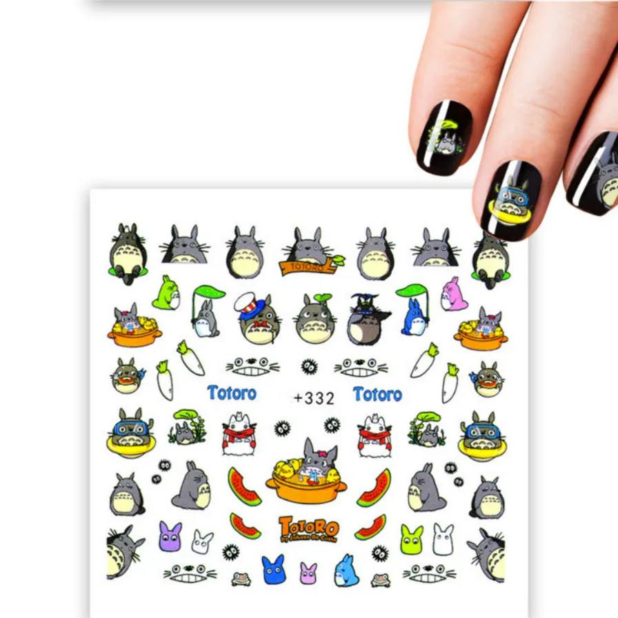 

LOLEDE Totoro Cartoon Stone Nail Rhinestone Small Irregular Beads Manicure 3D Nail Art Decoration In Wheel Accessories 011