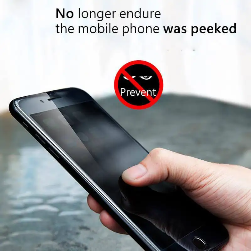 5D 9H Anti-Peeping Privacy Screen Protector for iPhone 7 7 plus 8 8 plus Tempered Glass Protective Flim (1)
