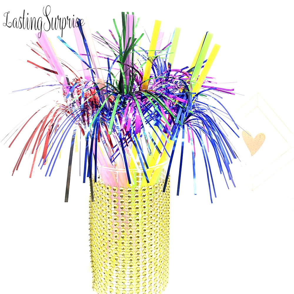 20pcs Mix Свадебные соломы фейерверк коктейльные соломинки зонтик питьевой украшения для вечеринки в гавайском стиле Дети День рождения пить соломинки