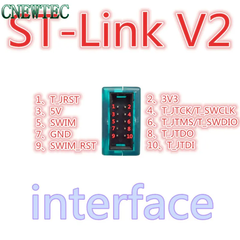 Лучшее качество~ ST-Link stlink V2 для STM8S STM8L STM32 Cortex-M0 Cortex-M3 для плавания JTAG SWD интерфейс программист