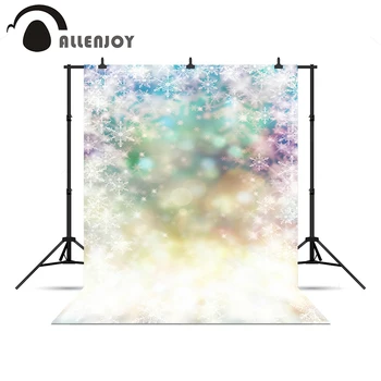 

Allenjoy photographic camera Shiny sparkle glitter winter snowflakes pastel backdrop background for photo shoot background vinyl