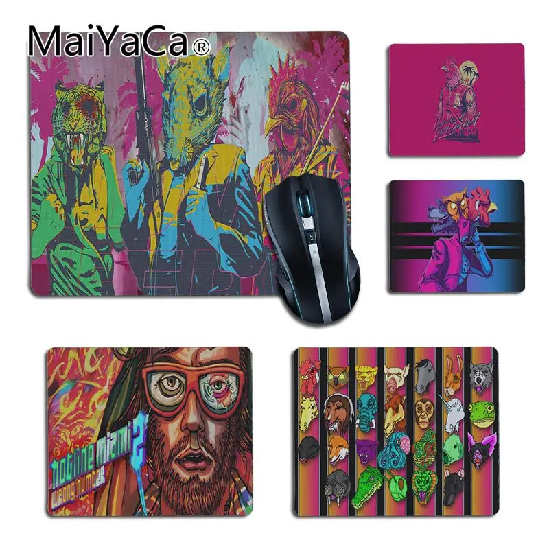 

MaiYaCa New Arrivals Hotline Miami Rubber Pad to Mouse Game for Dota2 CS Player gaming mouse pad Durable Soft Rectangle Mousemat