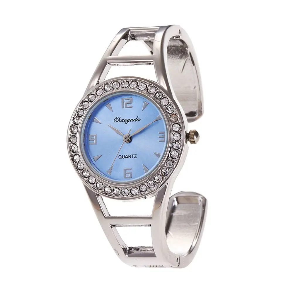 

Chaoyada Fashionable Women's Bangles Watch Elegant Individuality Diamonds Quartz Watch Bracelet