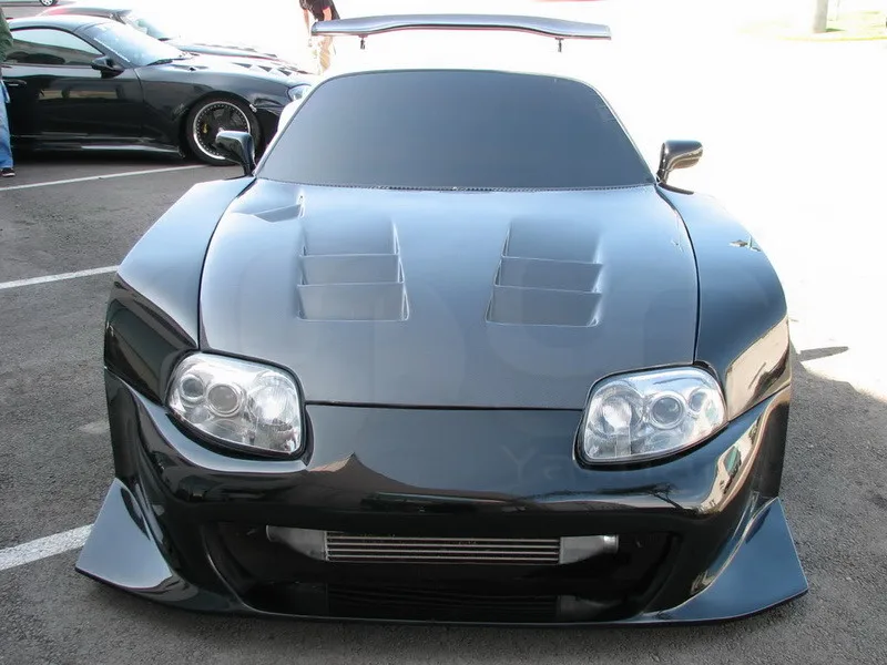 1993-1998 Toyota Supra MK4 TS Style Hood Bonnet CF (19)
