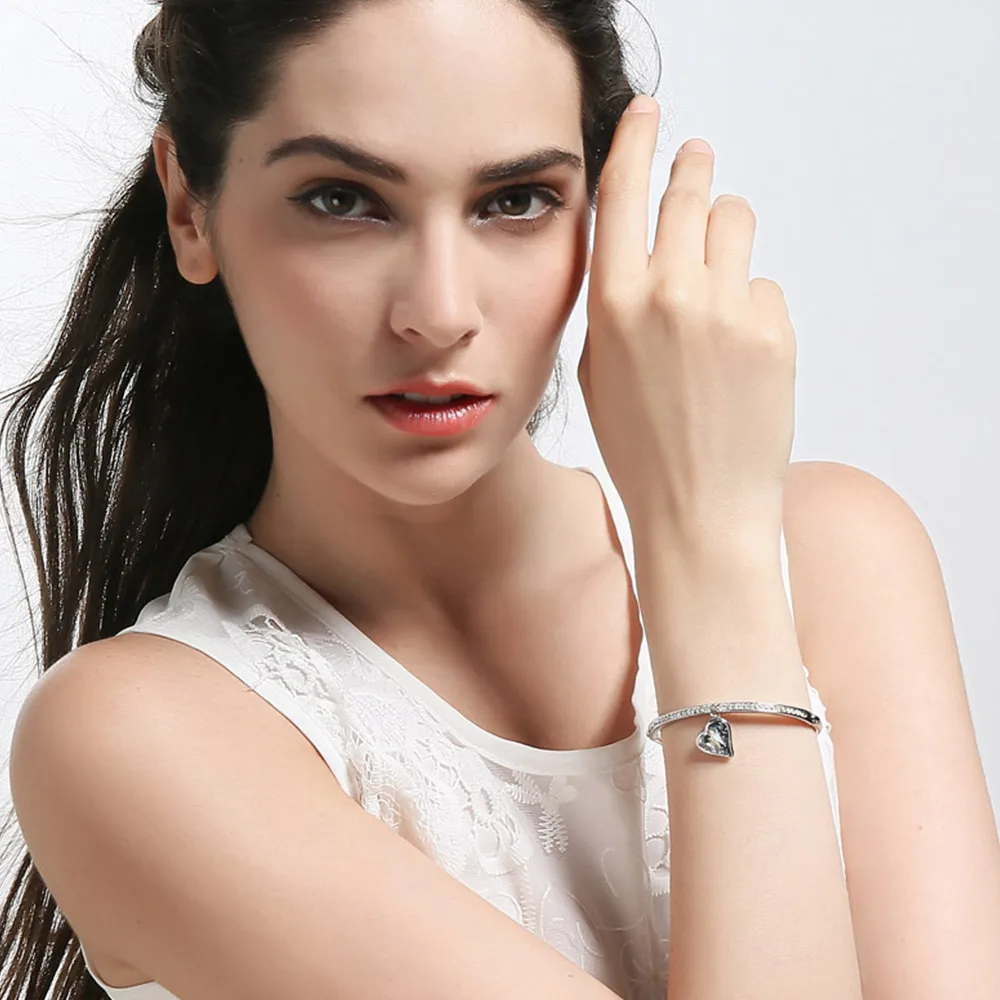 Neoglory женские браслеты и подвески в виде сердца австрийские кристаллы стразы