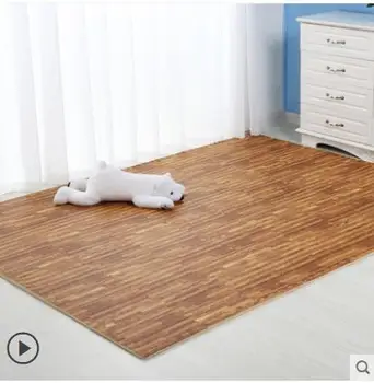 

Foam floor mats bedroom stitching mats home floor mats thickening children crawling mat wood grain carpet-18