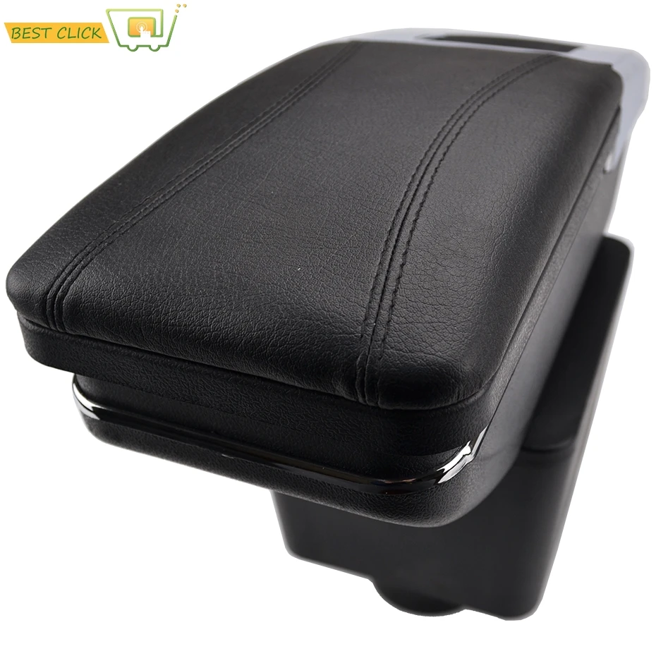 

Arm Rest Rotatable For VW Polo Mk4 2002-2009 Polo Vivo 2010- Center Centre Console Storage Box Armrest 2003 2004 2005 2006 2007