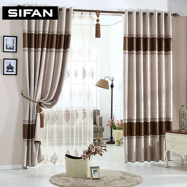 European Stripe Cation Embossing Blackout Curtains For The Bedroom European Stripe Cation Embossing Blackout Curtains For The Bedroom Window Living Room Blinds D