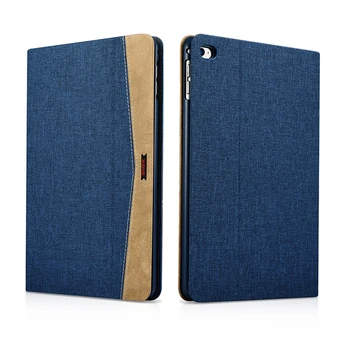 

Durable Fabric Leather Case For iPad Mini 4 Case Fashion Ultra Thin Flip Wake Sleep Smart Cover For iPad Mini 4 Protection Cases