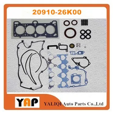 

Overhaul Gasket Kit Engine FOR FITHYUNDAI ELANTRA KIA Accent Pride Cerato G4ED 1.6L 16V L4 20910-26K00 2004-2012